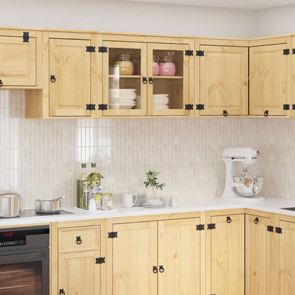 vidaXL Schrank SKI Honigbraun 60 x 32 x 40 cm Massives Kiefernholz