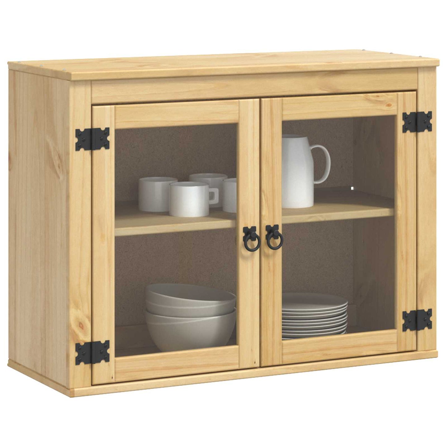 vidaXL Schrank SKI Honigbraun 60 x 32 x 40 cm Massives Kiefernholz