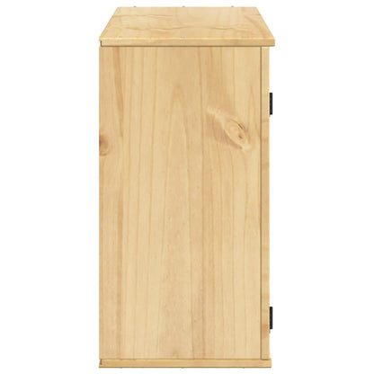 vidaXL Schrank SKI Honigbraun 60 x 32 x 40 cm Massives Kiefernholz