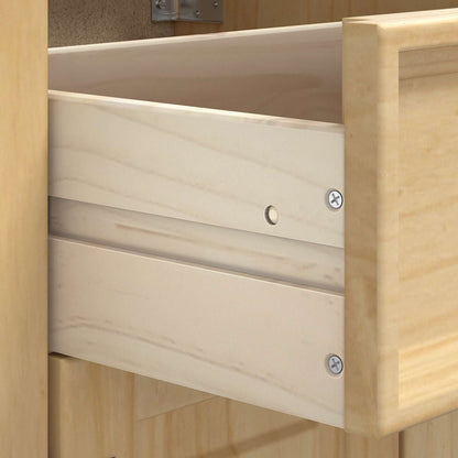 vidaXL Schrank SKI Honigbraun 40 x 46 x 81 cm Massives Kiefernholz