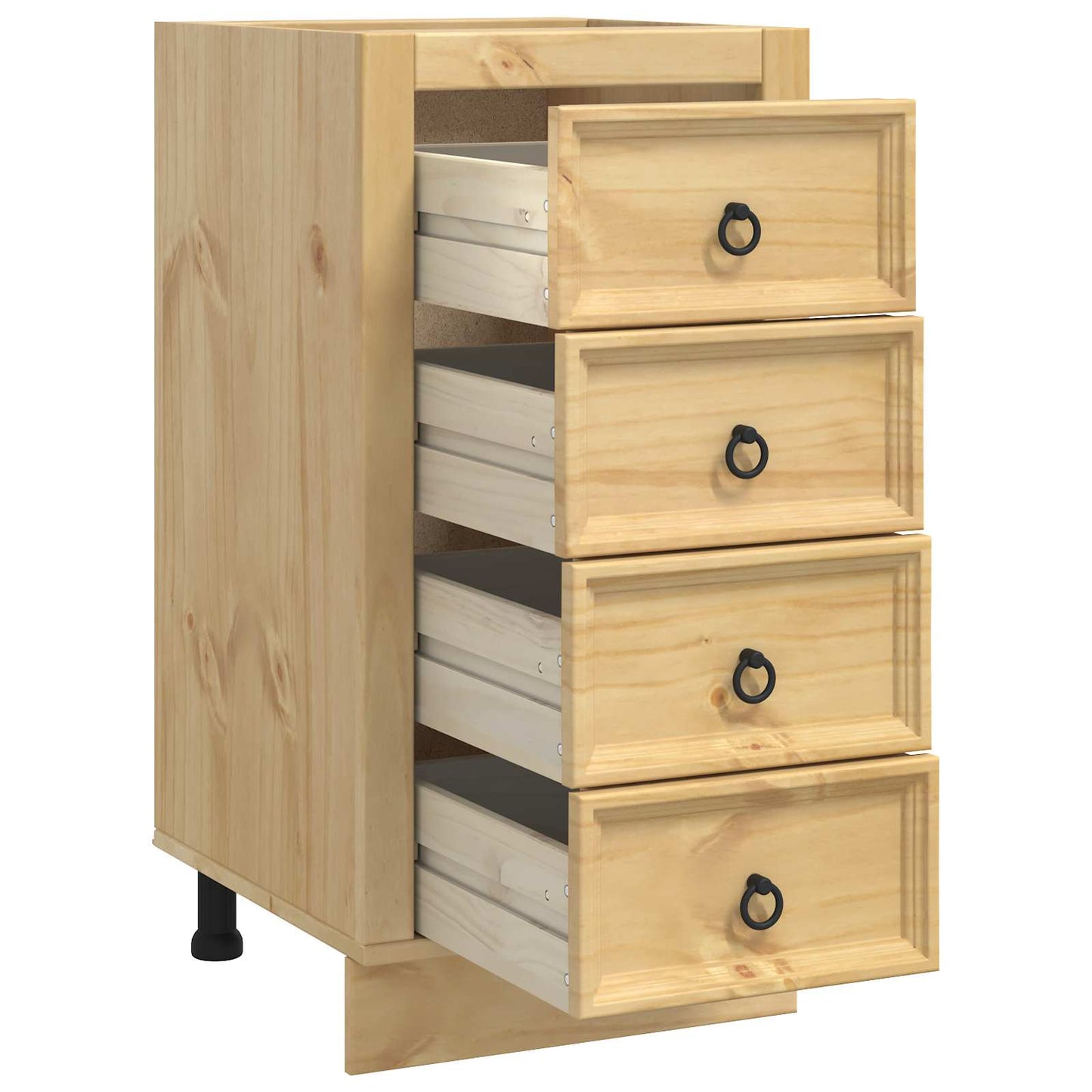 vidaXL Schrank SKI Honigbraun 40 x 46 x 81 cm Massives Kiefernholz