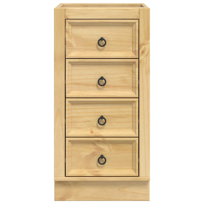vidaXL Schrank SKI Honigbraun 40 x 46 x 81 cm Massives Kiefernholz