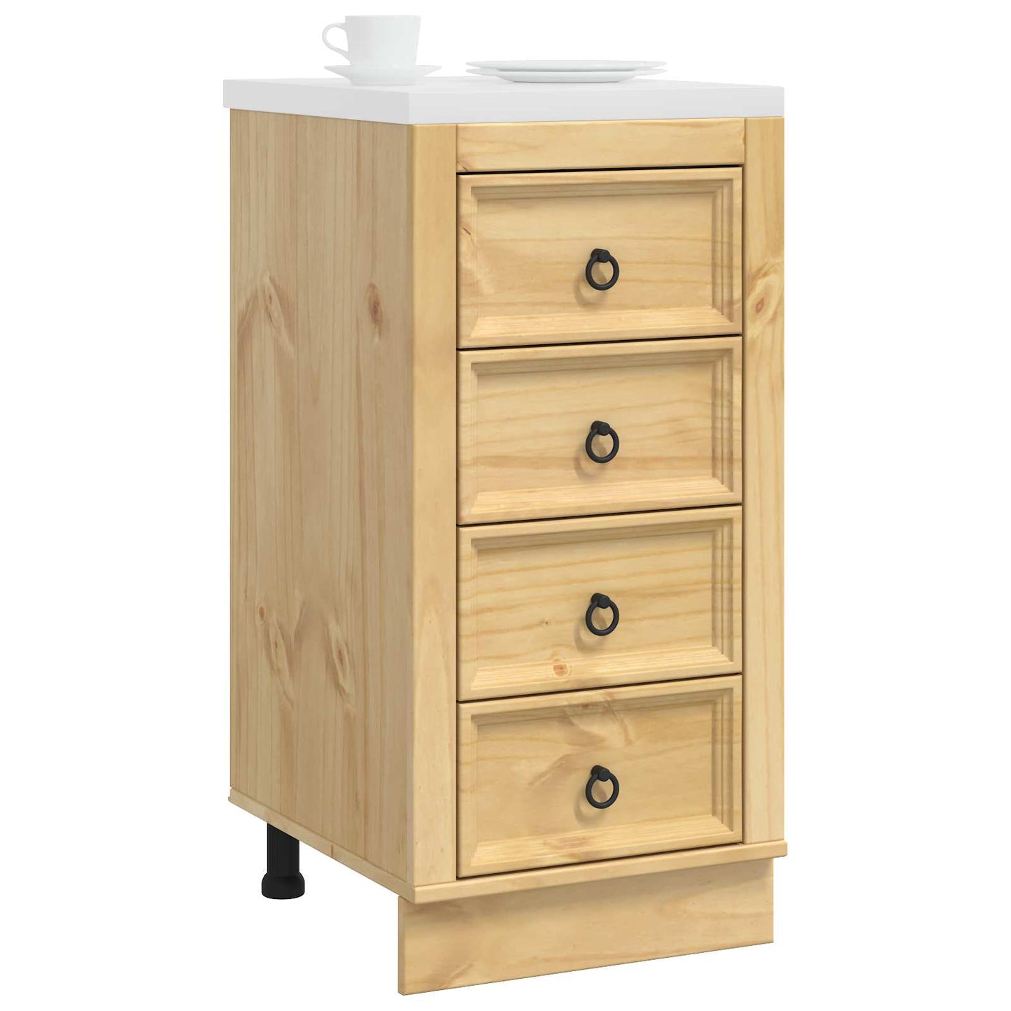 vidaXL Schrank SKI Honigbraun 40 x 46 x 81 cm Massives Kiefernholz