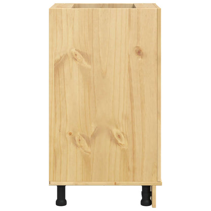 vidaXL Schrank SKI Honigbraun 40 x 46 x 81 cm Massives Kiefernholz