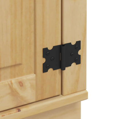 vidaXL Schrank SKI Honigbraun 66 x 58 x 207 cm Massives Kiefernholz