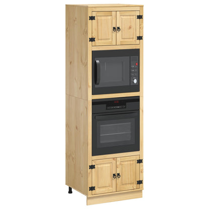 vidaXL Schrank SKI Honigbraun 66 x 58 x 207 cm Massives Kiefernholz