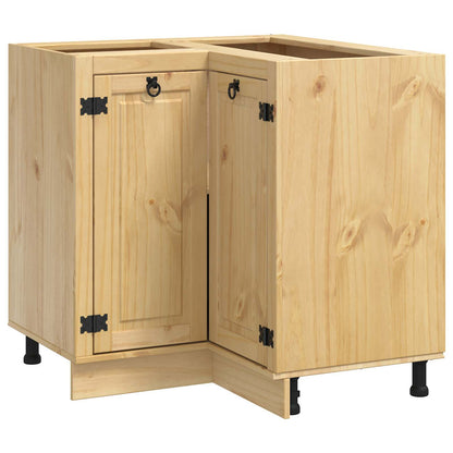 vidaXL Schrank SKI Honigbraun 60 x 32 x 40 cm Massives Kiefernholz