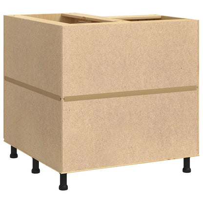 vidaXL Schrank SKI Honigbraun 60 x 32 x 40 cm Massives Kiefernholz