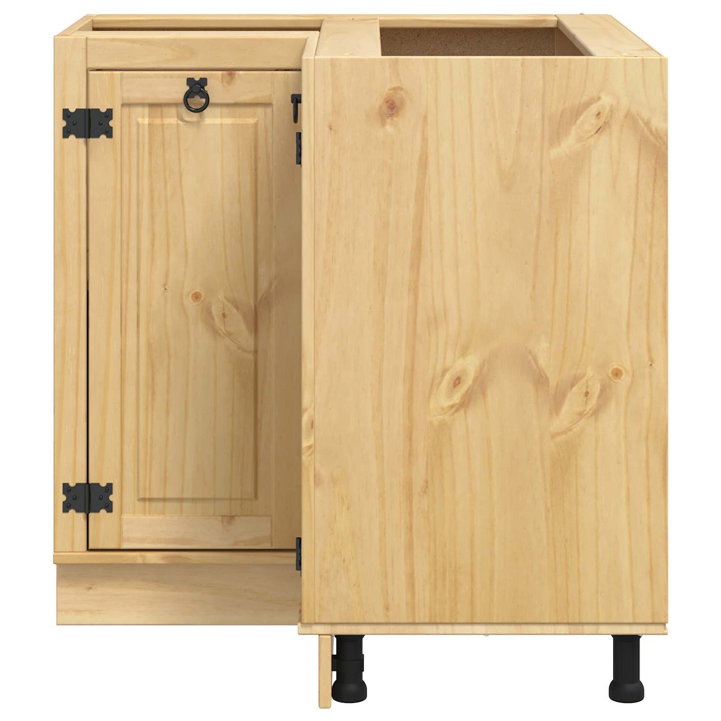 vidaXL Schrank SKI Honigbraun 60 x 32 x 40 cm Massives Kiefernholz