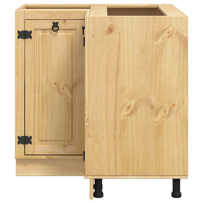 vidaXL Schrank SKI Honigbraun 60 x 32 x 40 cm Massives Kiefernholz