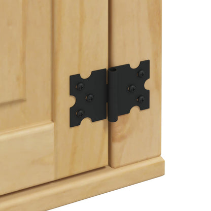 vidaXL Schrank SKI Honigbraun 80 x 80 x 60 cm Massives Kiefernholz