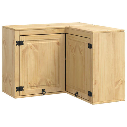 vidaXL Schrank SKI Honigbraun 80 x 80 x 60 cm Massives Kiefernholz