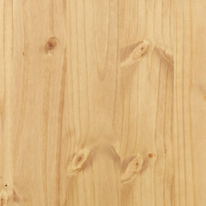 vidaXL Schrank SKI Honigbraun 80 x 80 x 60 cm Massives Kiefernholz