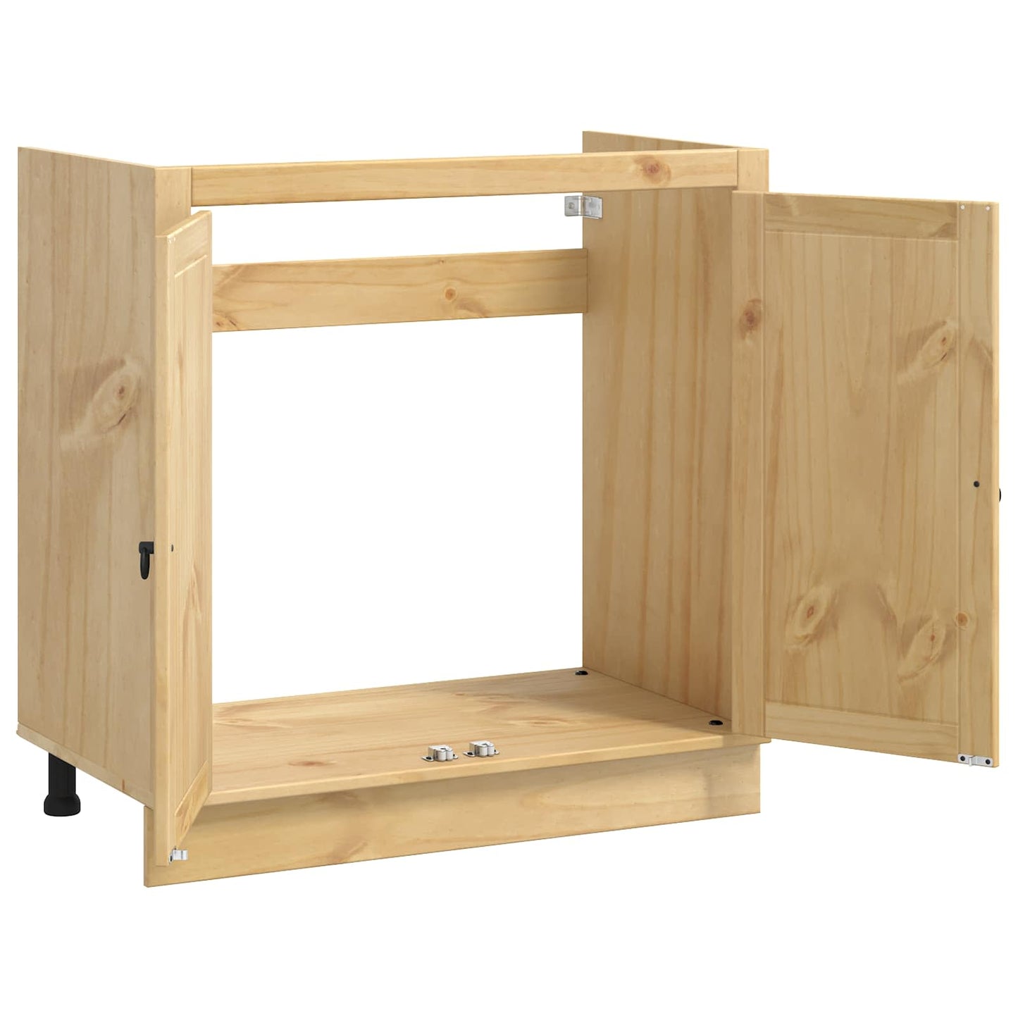 vidaXL Schrank SKI Honigbraun 80 x 46 x 81.5 cm Massives Kiefernholz