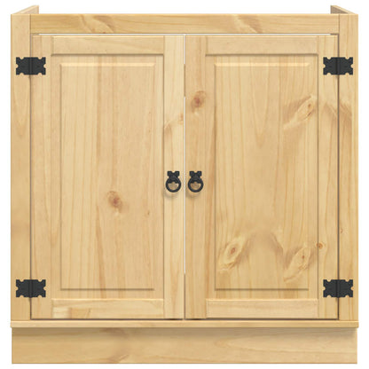 vidaXL Schrank SKI Honigbraun 80 x 46 x 81.5 cm Massives Kiefernholz
