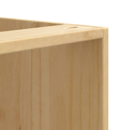 vidaXL Schrank SKI Honigbraun 60 x 46 x 81 cm Massives Kiefernholz