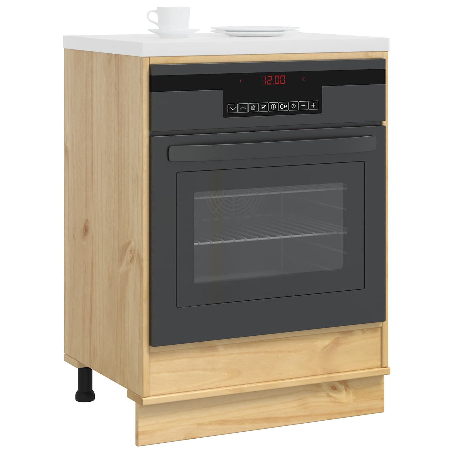 vidaXL Schrank SKI Honigbraun 60 x 46 x 81 cm Massives Kiefernholz