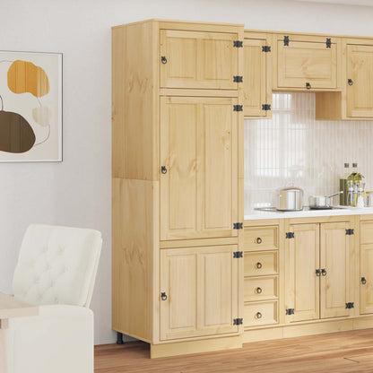 vidaXL Schrank SKI Honigbraun 60 x 32 x 40 cm Massives Kiefernholz