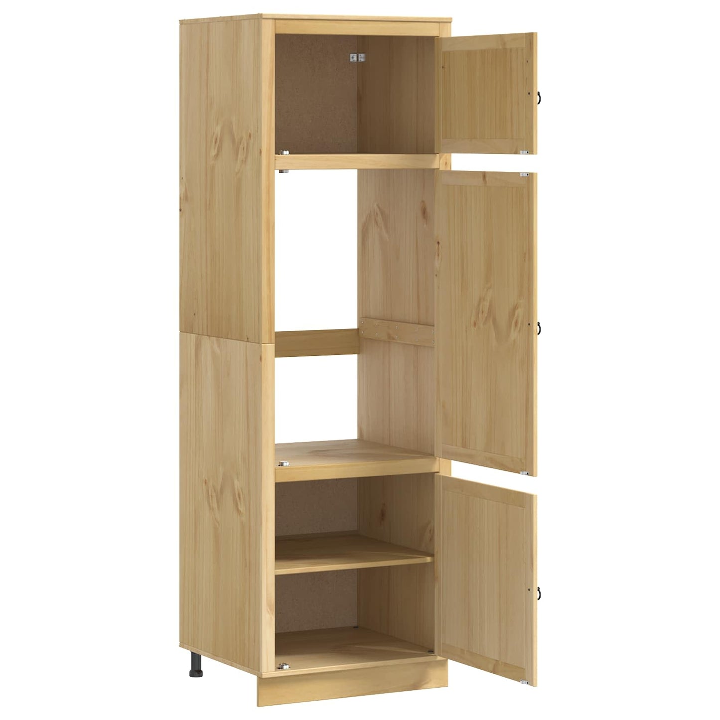 vidaXL Schrank SKI Honigbraun 60 x 32 x 40 cm Massives Kiefernholz