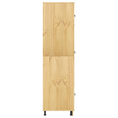 vidaXL Schrank SKI Honigbraun 60 x 32 x 40 cm Massives Kiefernholz