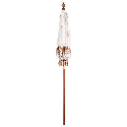 vidaXL Balinesischer Sonnenschirm Creme 185 x 185 x 260 cm