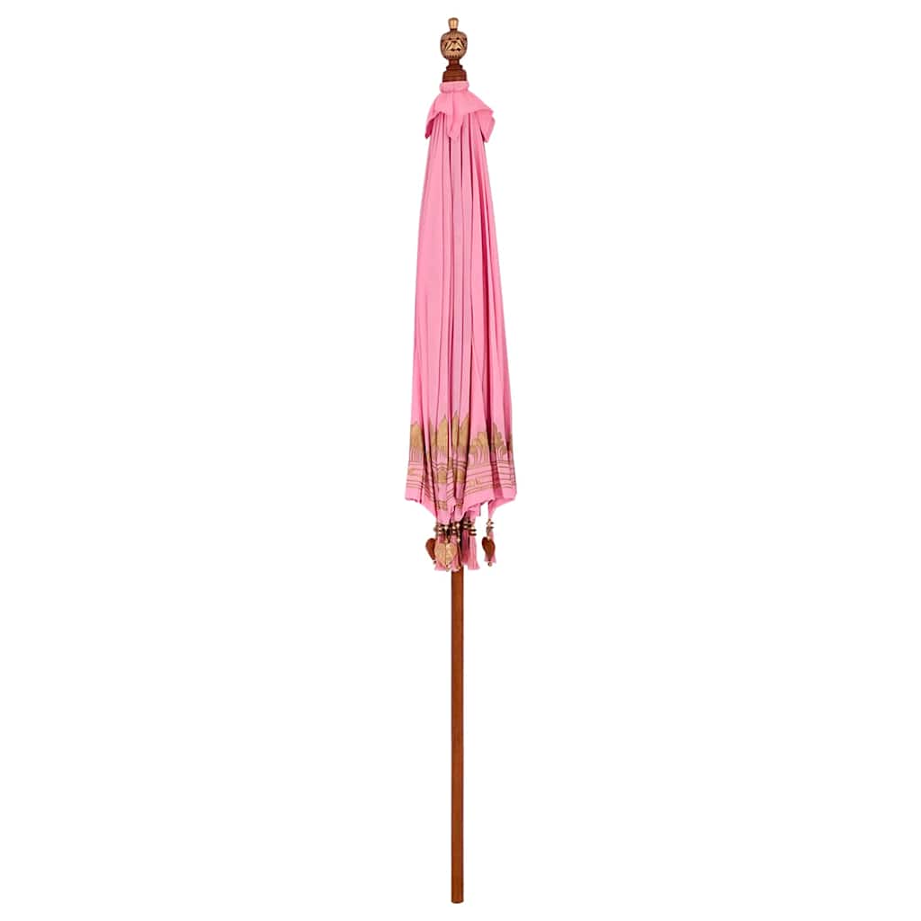 vidaXL Balinesischer Sonnenschirm Rosa 215 x 215 x 260 cm