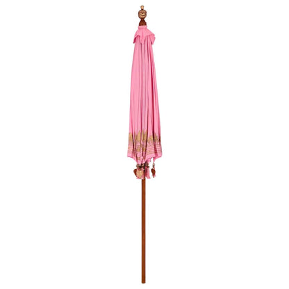 vidaXL Balinesischer Sonnenschirm Rosa 215 x 215 x 260 cm