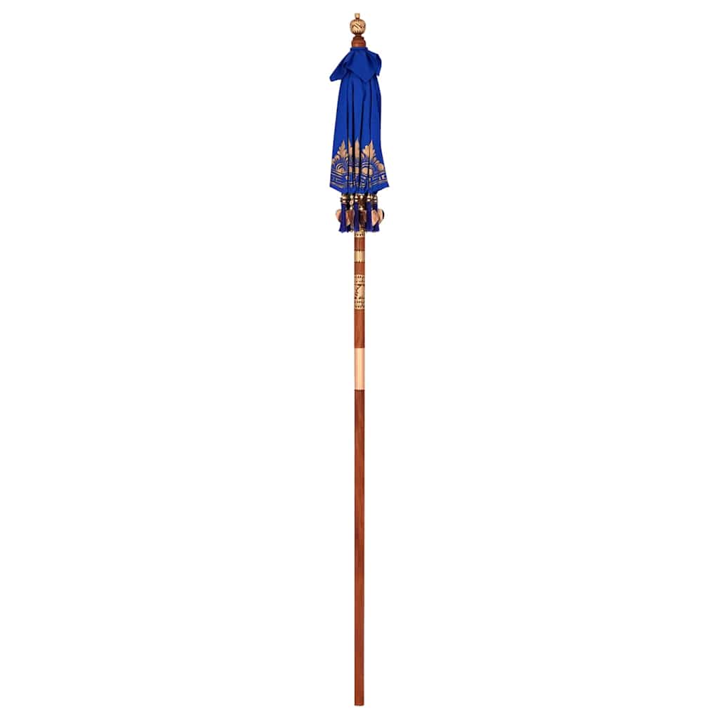 vidaXL Balinesischer Sonnenschirm Blau 125 x 125 x 260 cm