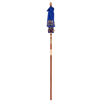 vidaXL Balinesischer Sonnenschirm Blau 125 x 125 x 260 cm