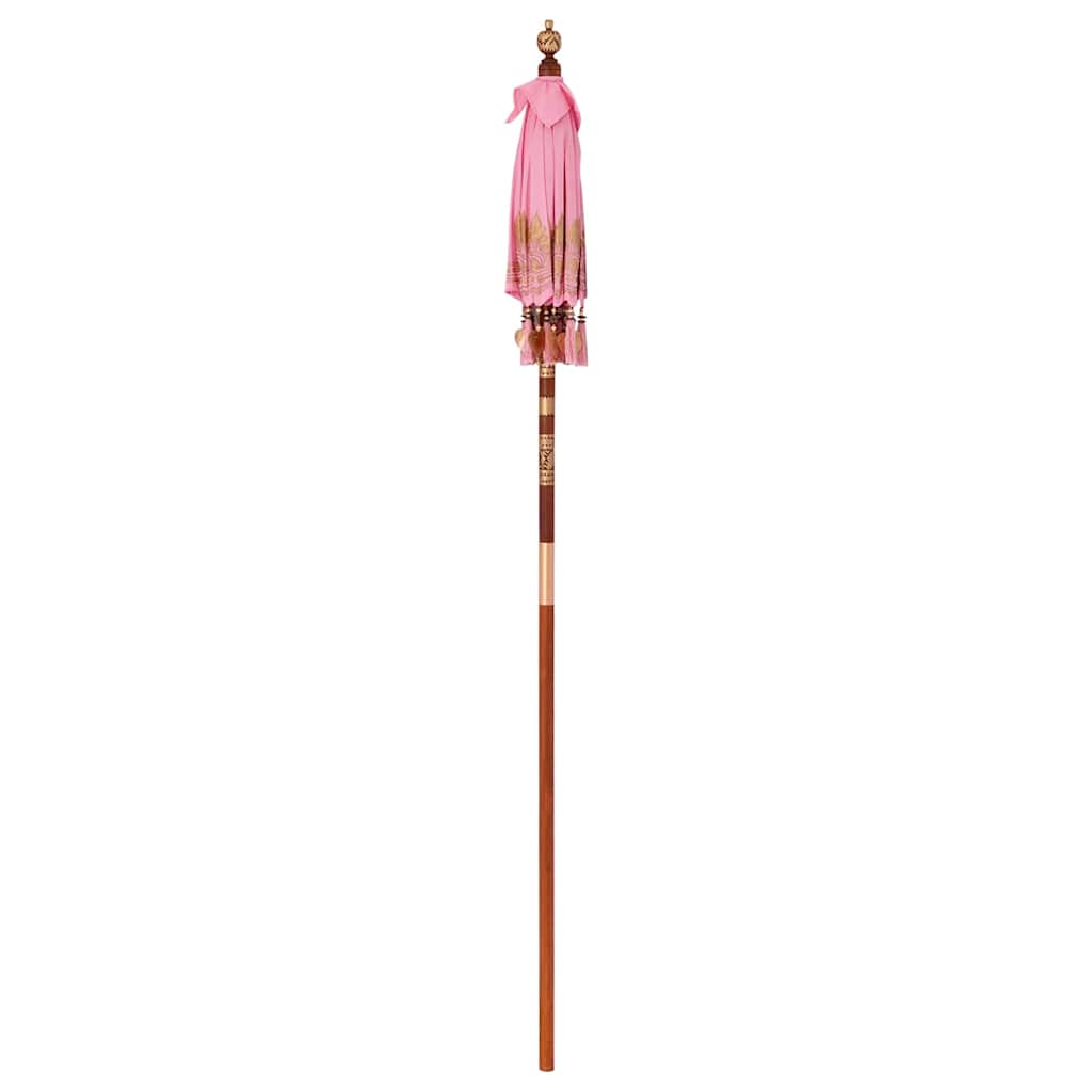 vidaXL Balinesischer Sonnenschirm Rosa 125 x 125 x 260 cm