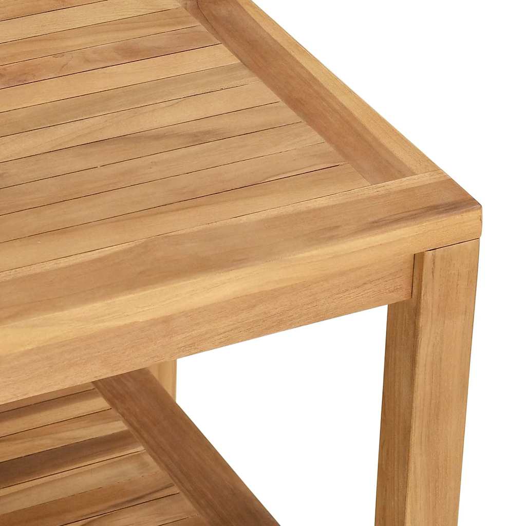 vidaXL Couchtisch Braun 60 x 60 x 45 cm Teak-Massivholz