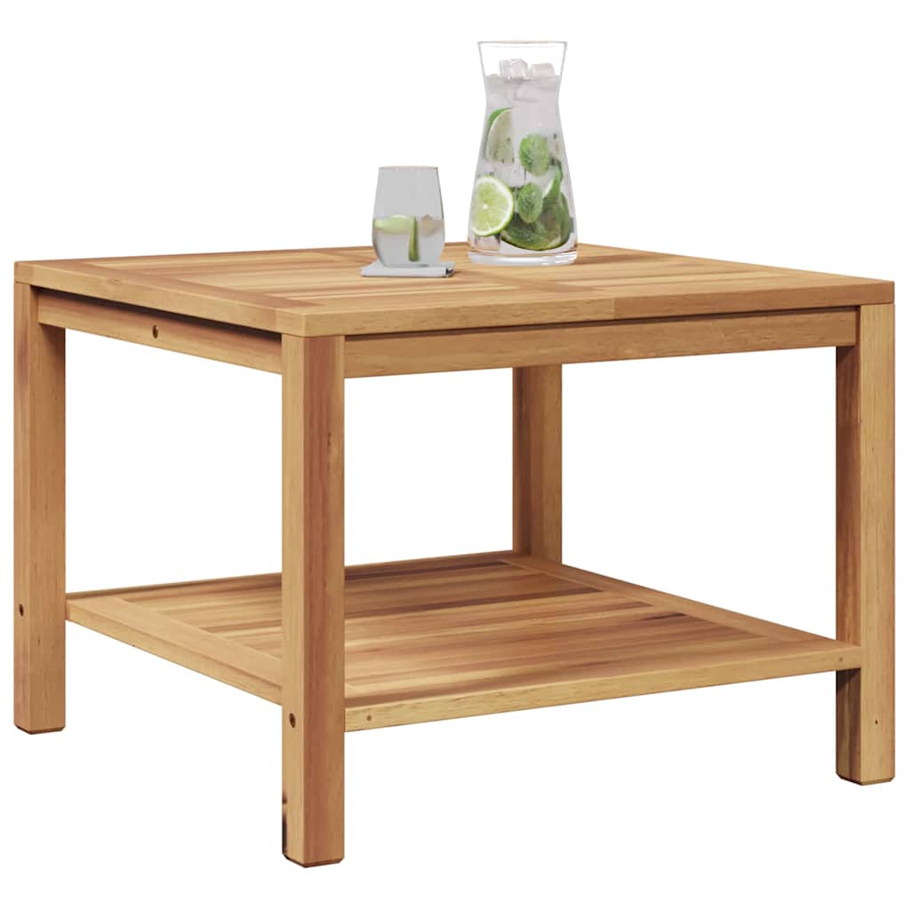 vidaXL Couchtisch Braun 60 x 60 x 45 cm Teak-Massivholz