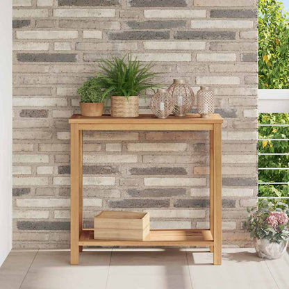 vidaXL Konsolentisch Braun 85 x 35 x 75 cm Massivholz Teak