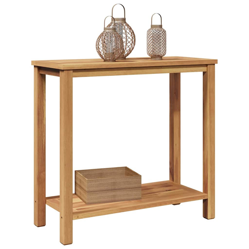 vidaXL Konsolentisch Braun 85 x 35 x 75 cm Massivholz Teak