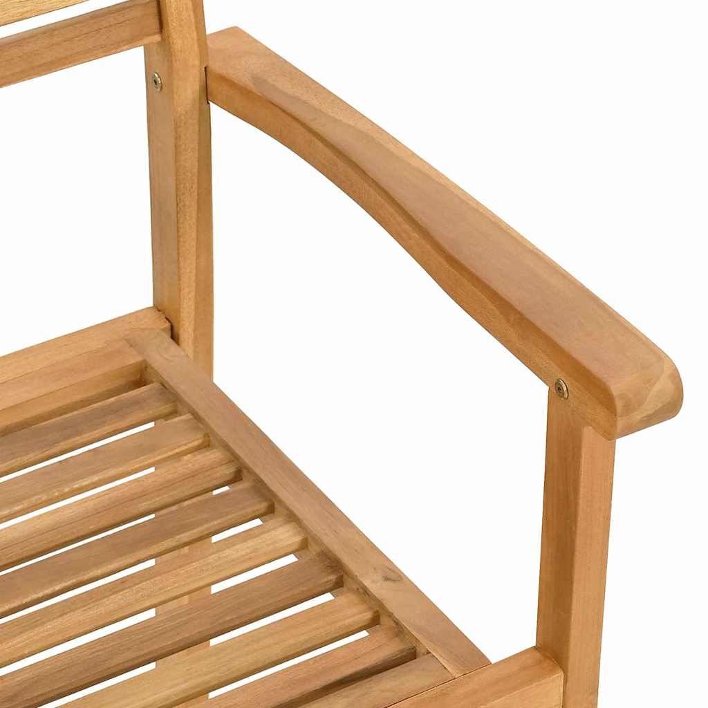 vidaXL Stuhl 2 pcs Braun 56 x 55 x 90,5 cm Massivholz Teak