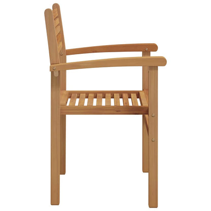 vidaXL Stuhl 2 pcs Braun 56 x 55 x 90,5 cm Massivholz Teak