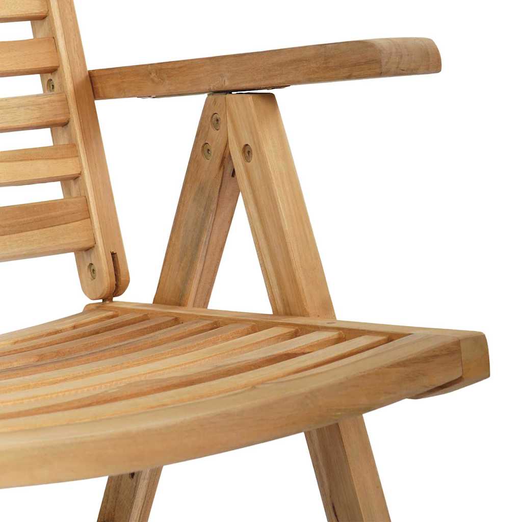 vidaXL Gartenstühle 2 pcs Braun 52 x 64,5 x 108 cm Massivholz Akazie