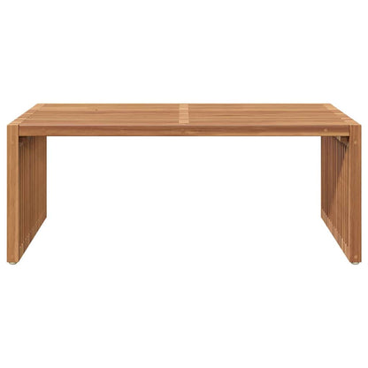 vidaXL Garten-Beistelltisch Braun 90 x 50 x 36 cm Massivholz Teak