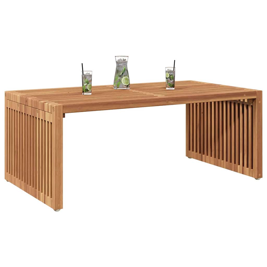 vidaXL Garten-Beistelltisch Braun 90 x 50 x 36 cm Massivholz Teak