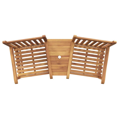 Stuhl Braun 152 x 63 x 89 cm Massivholz Teak