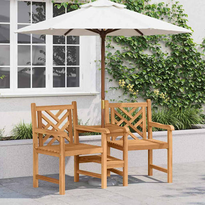 vidaXL Chaise marron 152 x 63 x 89 cm bois de teck massif