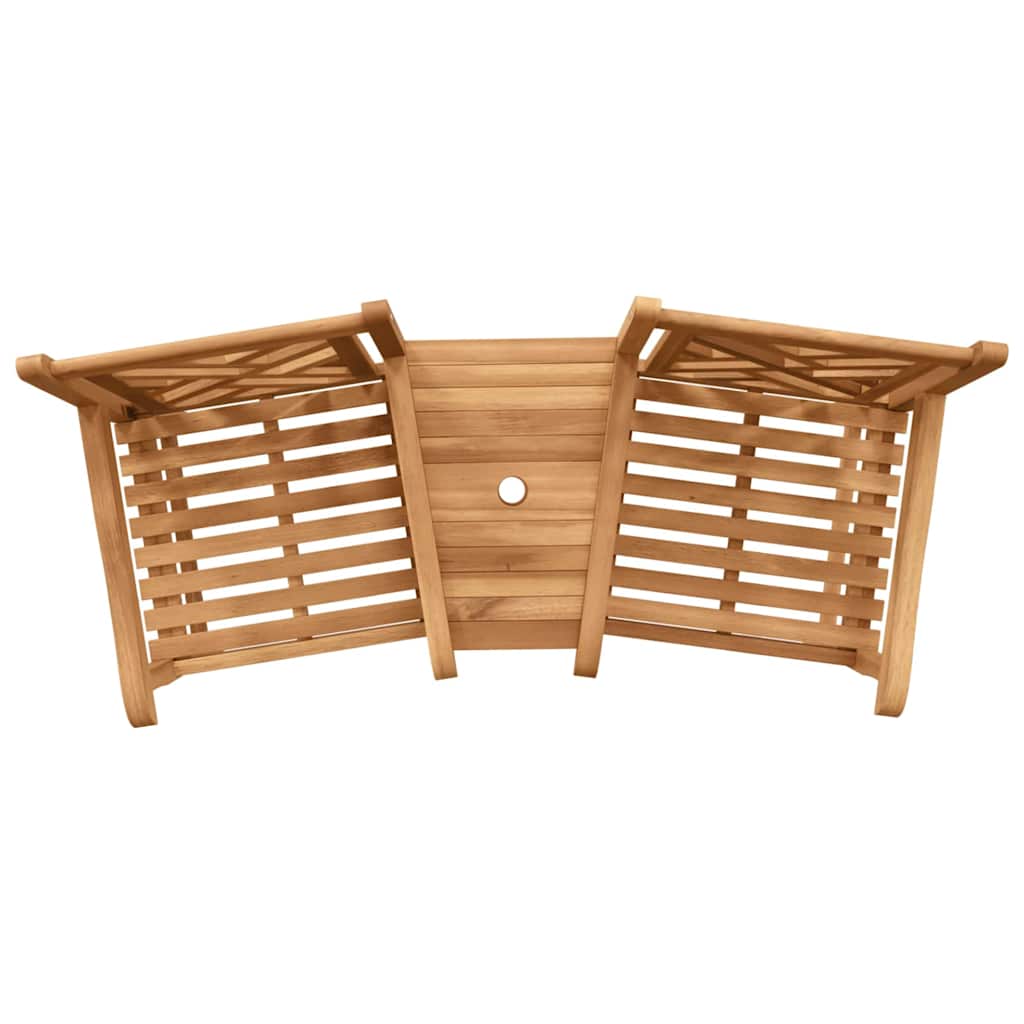 vidaXL Chaise marron 152 x 63 x 89 cm bois de teck massif