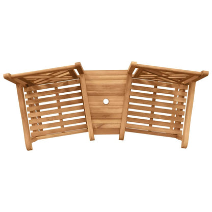 vidaXL Chaise marron 152 x 63 x 89 cm bois de teck massif