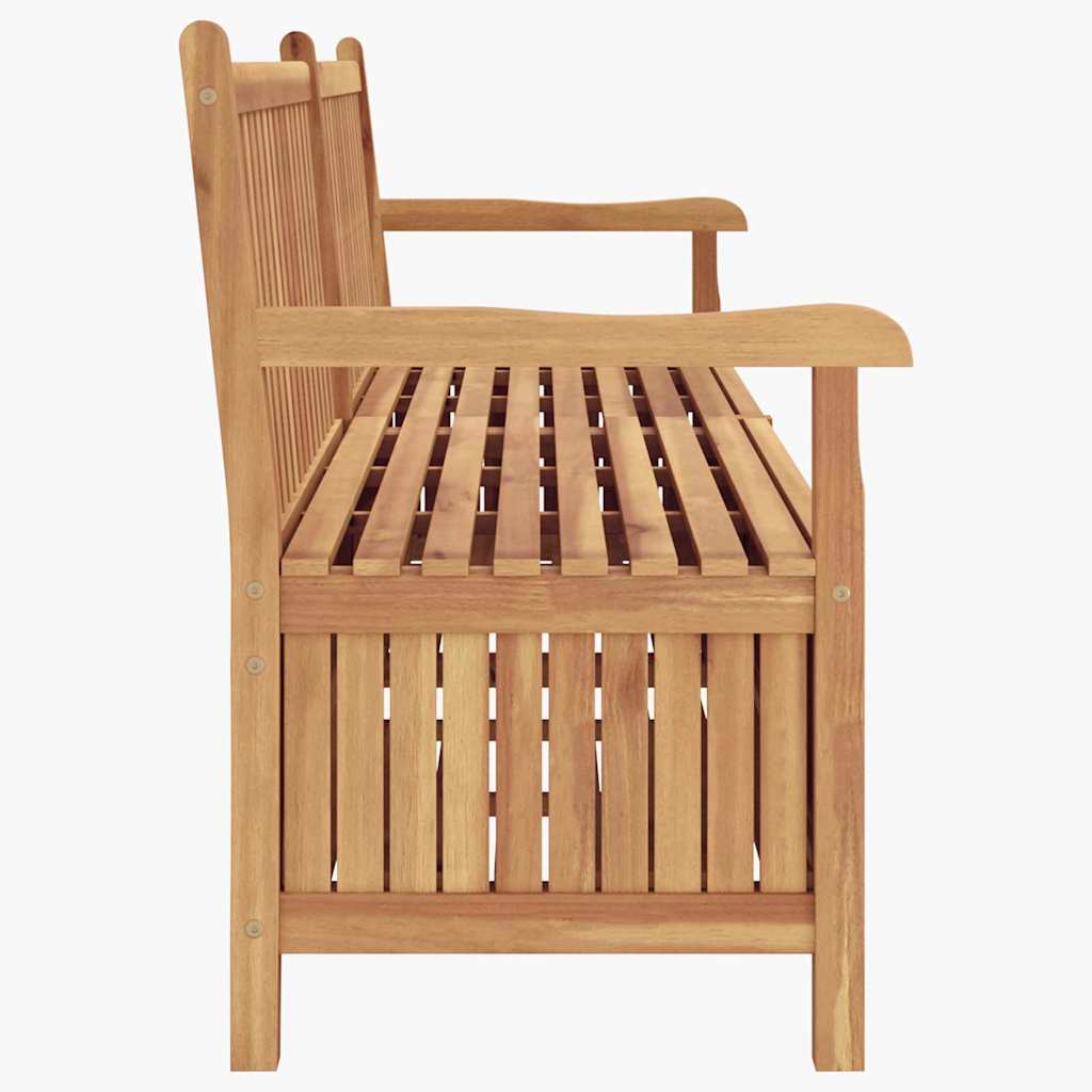vidaXL Bank mit Speicher Braun 228 x 60 x 90 cm Massivholz Teak