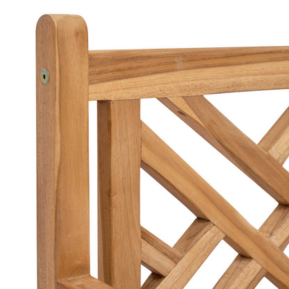 vidaXL Stuhl 2 pcs Braun 60 x 58 x 90 cm Massivholz Teak