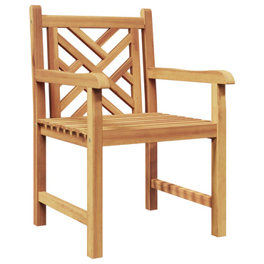 vidaXL Stuhl 2 pcs Braun 60 x 58 x 90 cm Massivholz Teak
