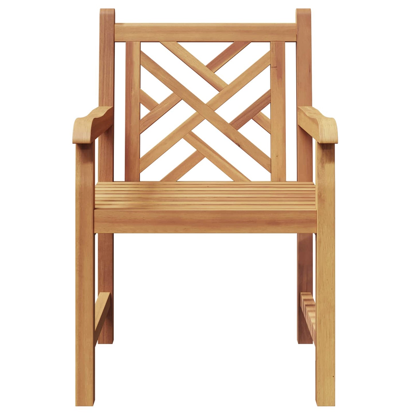 vidaXL Stuhl 2 pcs Braun 60 x 58 x 90 cm Massivholz Teak
