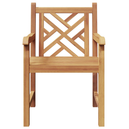 vidaXL Stuhl 2 pcs Braun 60 x 58 x 90 cm Massivholz Teak