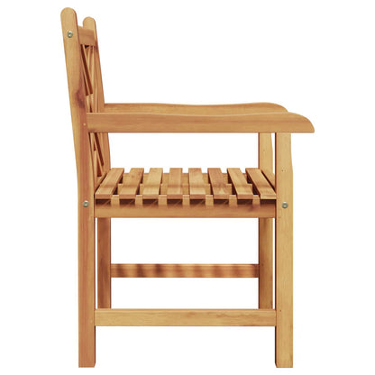 vidaXL Stuhl 2 pcs Braun 60 x 58 x 90 cm Massivholz Teak
