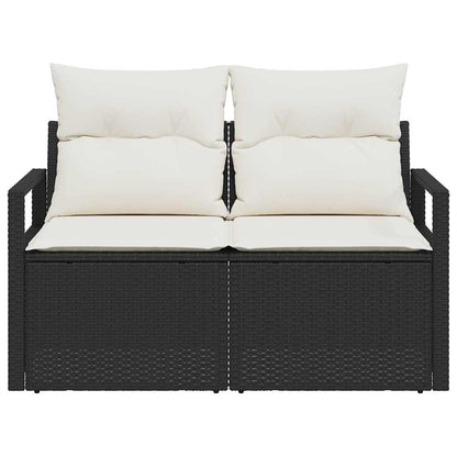 Garten-Sofa mit Kissen 120 x 62 x 69 cm Poly-Rattan